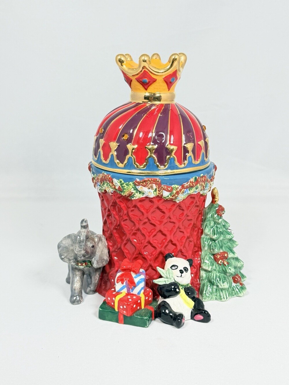 "Waterford Holiday Heirlooms Maharaja Treat Jars 7"" Tall"